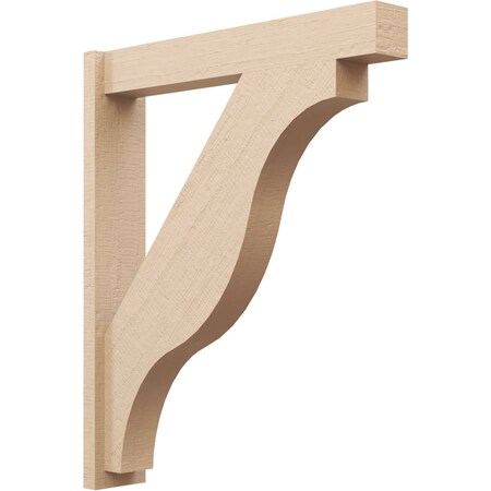 Ekena Millwork 5 1/2-in W x 30-in D x 36-in H Funston Block Rough Cedar Woodgrain TimberThane Outlooker, Primed Tan OUTUR055X30X36FST44RCPR